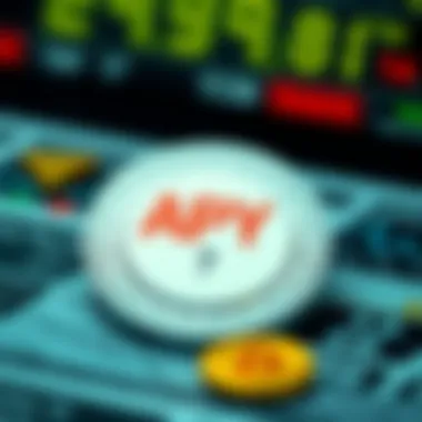 Diagram showing how to calculate APY in the cryptocurrency market Calculating APY in crypto