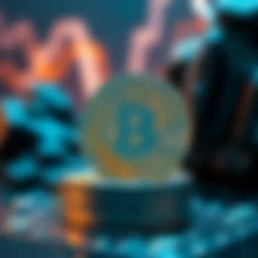 An abstract representation of cryptocurrency dynamics