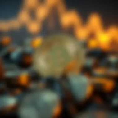 Concept illustration of Bitcoin currency