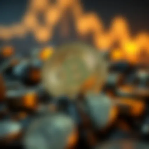 Concept illustration of Bitcoin currency