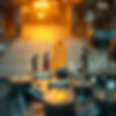 Futuristic depiction of blockchain technology evolution