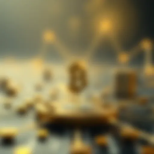 Conceptual representation of blockchain technology