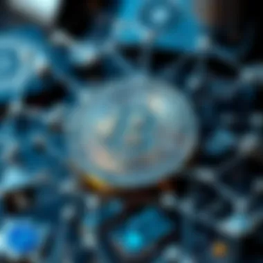 Blockchain Technology in Cryptocurrency Blockchain technology interconnected with cryptocurrency