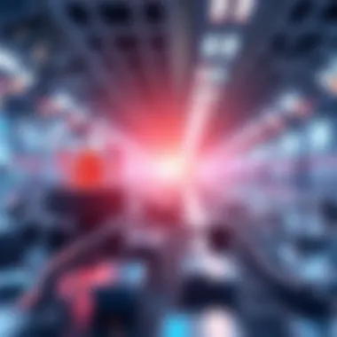 The Future Potential of Blockchain Technology Futuristic depiction of the potential of blockchain technology