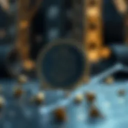 Conceptual representation of blockchain technology