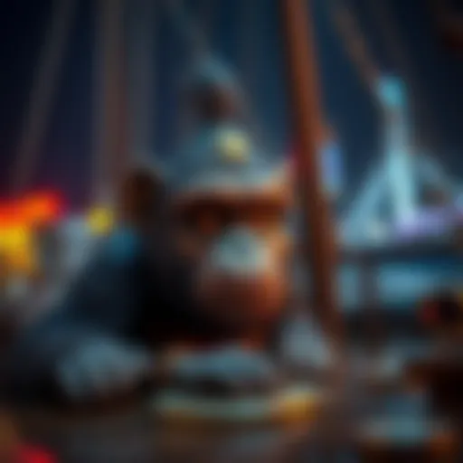 A captivating Bored Ape NFT showcasing unique artistic elements