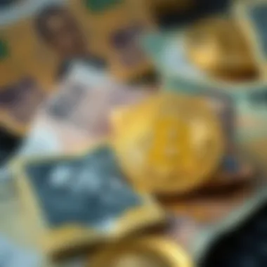 Symbolic image representing the relationship between Brazilian Real and cryptocurrency