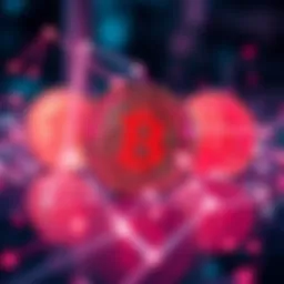 Conceptual representation of BRC20 tokens in a digital blockchain environment