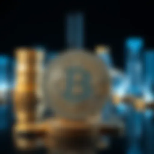 Symbolic representation of a financial cap in cryptocurrency