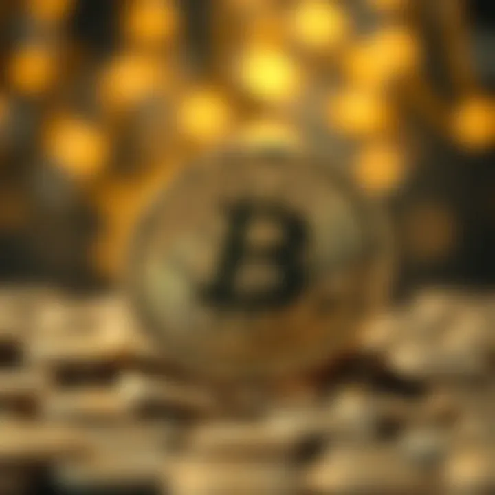 Visual representation of blockchain technology