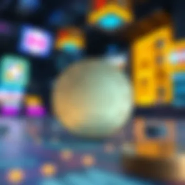 Cocos Coin in the Blockchain Gaming Ecosystem Conceptual illustration of Cocos coin in blockchain gaming