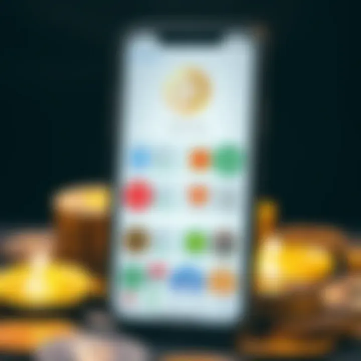 Wide Range of Cryptocurrency Options Mobile app displaying diverse cryptocurrency options