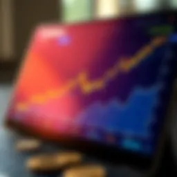 Graph showcasing Coinbase's financial performance