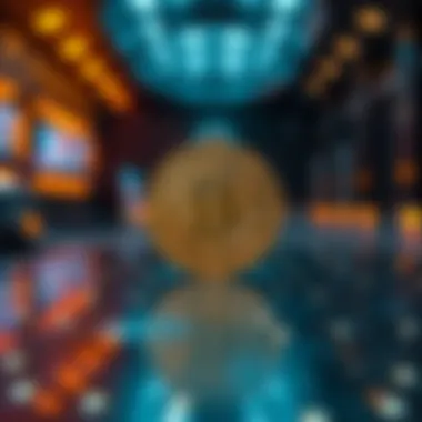 Blockchain technology visual representation