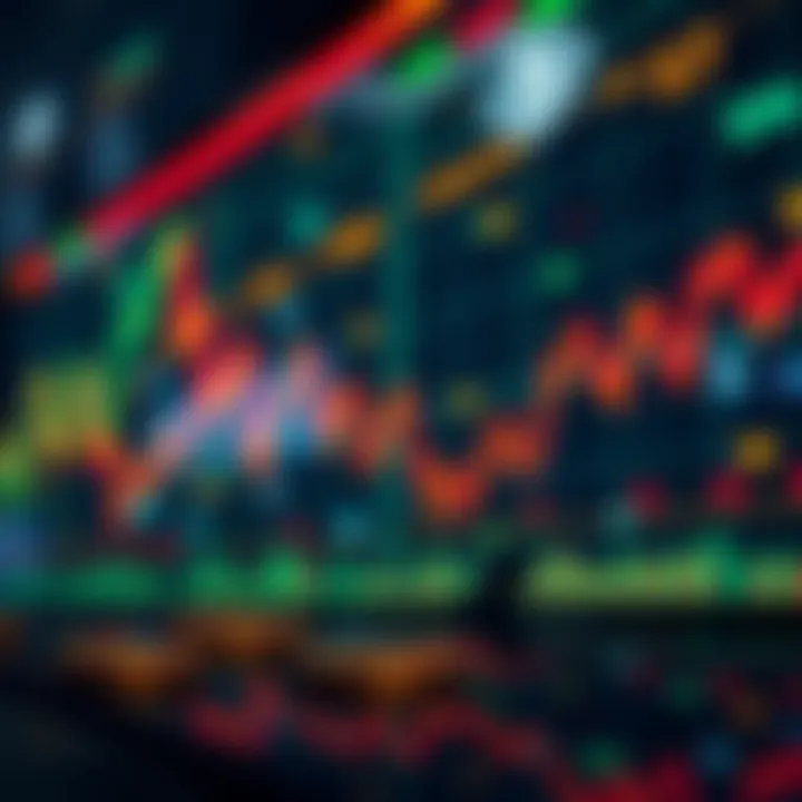 Dynamics of Cryptocurrency and Stock Markets Illustration depicting cryptocurrency and stock market dynamics