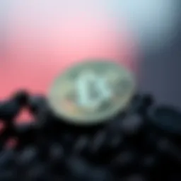 Concept of cryptocurrency devaluation