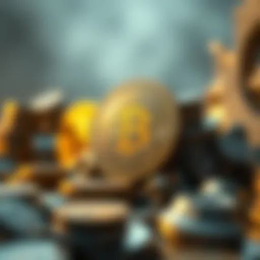 Abstract representation of cryptocurrency dominance