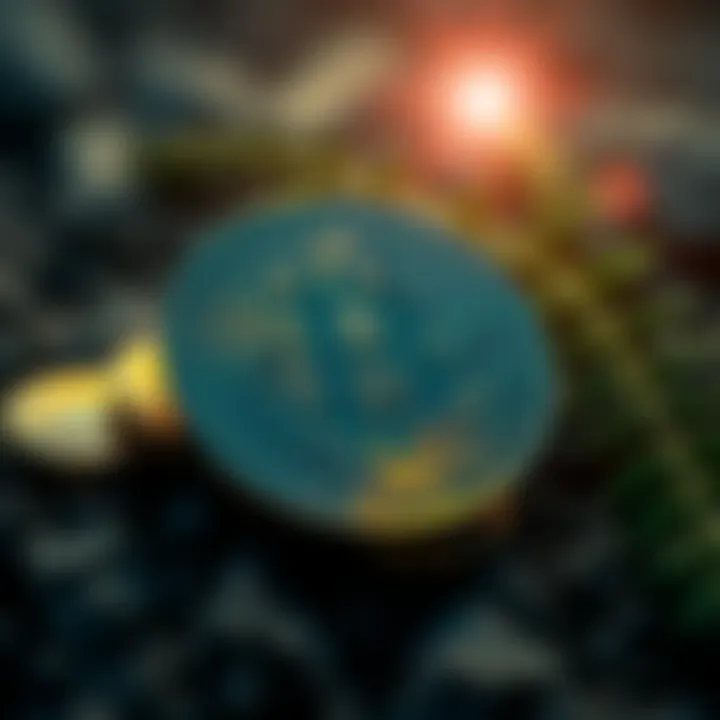 Visual representation of cryptocurrency investments