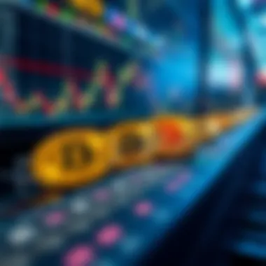 Visual representation of cryptocurrency market relevance in algorithm trading