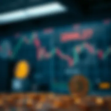 Visual representation of cryptocurrency market reactions