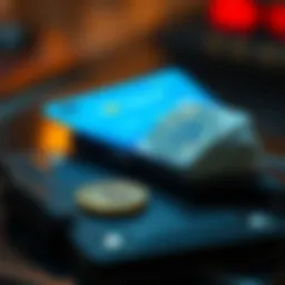 A digital wallet showcasing cryptocurrency transactions