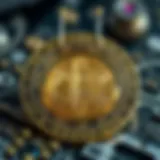 An intricate diagram illustrating the structure of a currency converter