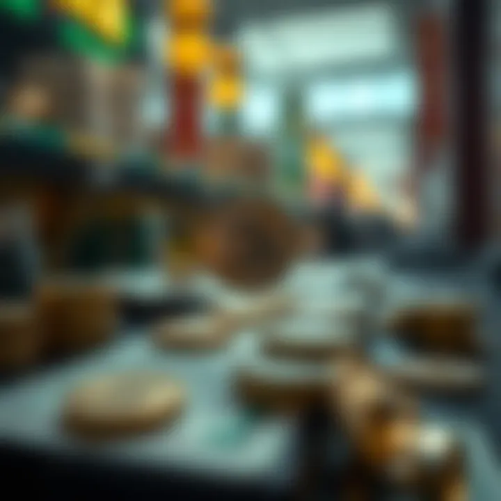 The Exchange Process Between Traditional and Digital Assets A visualization of traditional currency and cryptocurrency exchange processes