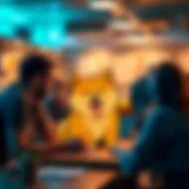 Community members discussing DogeCoin online