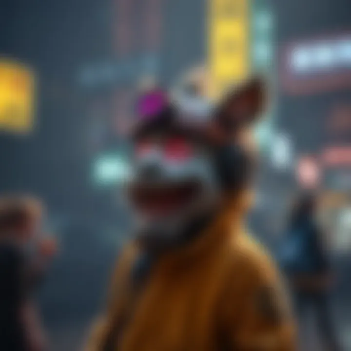 An artistic representation of the gấu trúc meme in the gaming culture