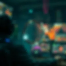 Visual representation of blockchain technology in gaming