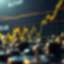 Visual representation of Fibonacci retracement levels in cryptocurrency trading