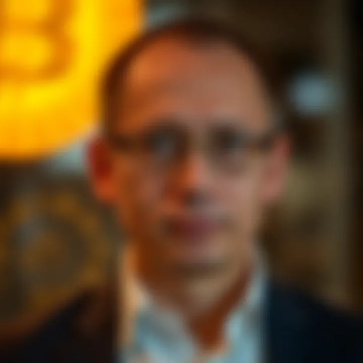 Innovation in Cryptocurrency Portrait of the FTX founder reflecting innovation in cryptocurrency