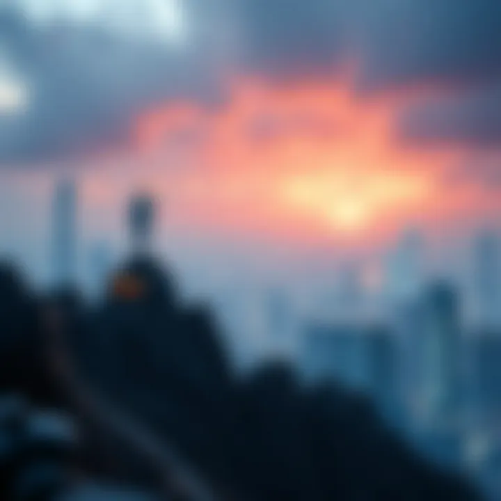 Conceptual image of future technology landscape