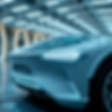 Future of Electric Vehicle Technology Futuristic electric vehicle technology concept