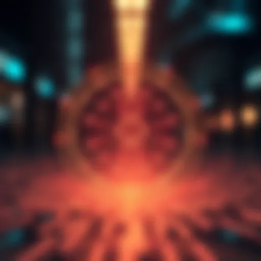 Conceptual illustration of the Hashgraph technology