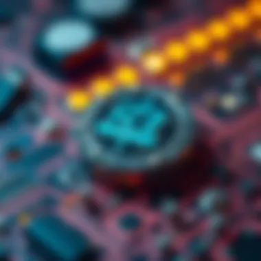 Visual representation of ICZ coin's blockchain technology