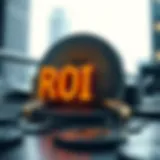 Visual representation of ROI calculation