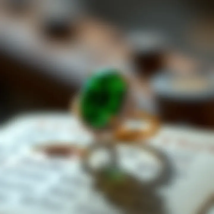 The Allure of Emeralds A stunning emerald ring showcasing its vibrant green hues