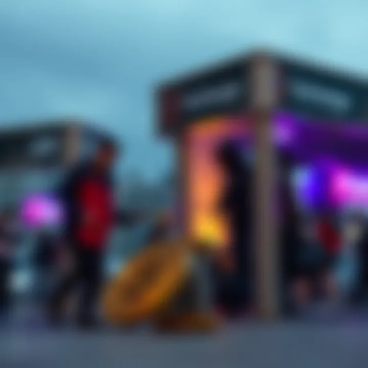 Concept of jumper exchange in cryptocurrency