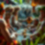 Traditional kava ceremony showcasing vibrant cultural elements