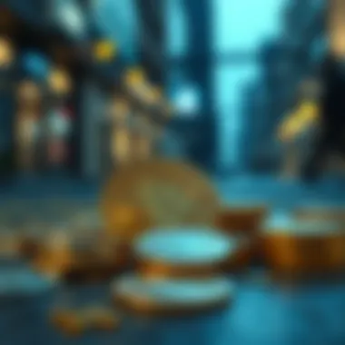 Law Enforcement and Cryptocurrency: A Complex Relationship A conceptual illustration depicting the relationship between law enforcement and cryptocurrency transactions