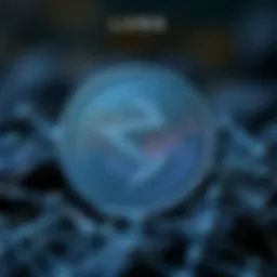 Conceptual representation of LUNA cryptocurrency