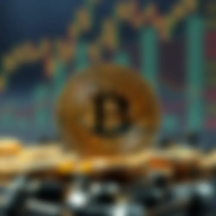 Market Influences on Bitcoin A representation of market factors influencing Bitcoin's value