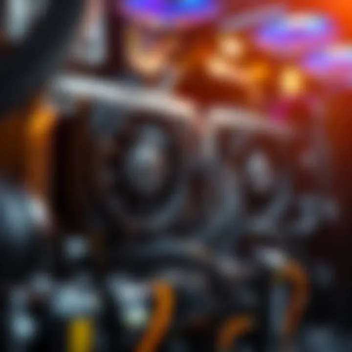 Advanced Mining Rig Components An advanced mining rig showcasing its intricate components and design