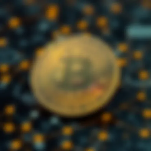 Decentralization in Cryptocurrency Conceptual representation of decentralized technology in cryptocurrency