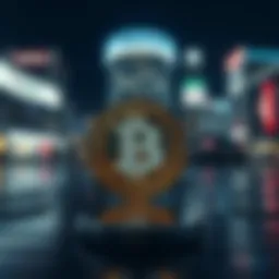 A visual representation of MUFG's blockchain integration with financial services.