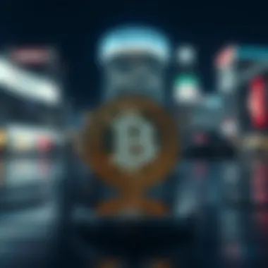 A visual representation of MUFG's blockchain integration with financial services.