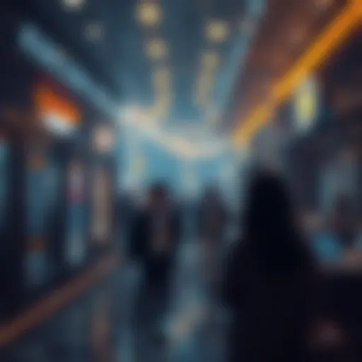 Conceptual illustration of cryptocurrency exchange connection