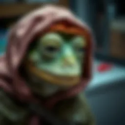 A visual representation of Pepe's origins in internet culture