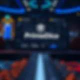 Cryptocurrency gambling platform interface